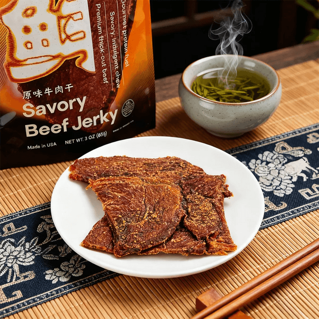 米宝 原味真牛厚切牛肉干 85g 【USDA认证】【100%原切牛肉 浓郁肉香】【低卡高蛋白健康零食】