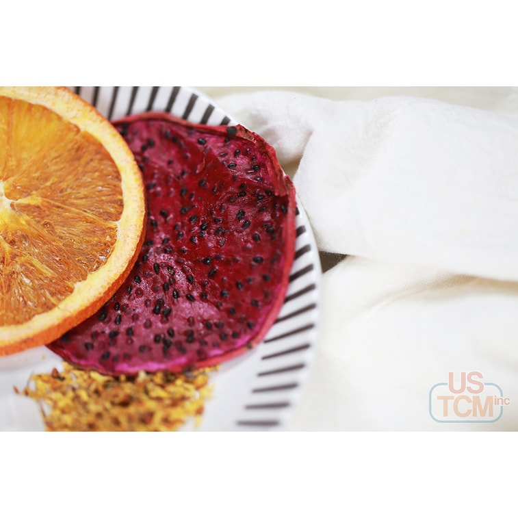 USTCM JoyFull Mixed Fruit Flower Tea || RedDragonFruit-Tangerine-Kiwi-Osmanthus 3 Packs 6