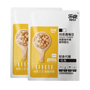 乐此 纯蒸鹰嘴豆清甜软糯即食无蔗糖抗饿零食80g*2包