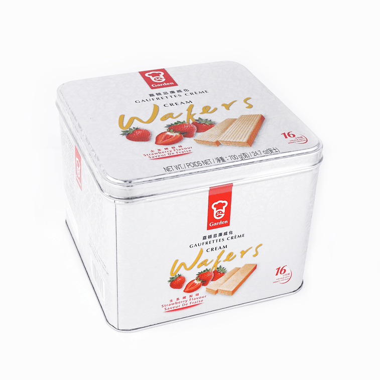 香港GARDEN嘉頓 夾心威化餅乾禮盒 草莓口味 16份裝 700g 6