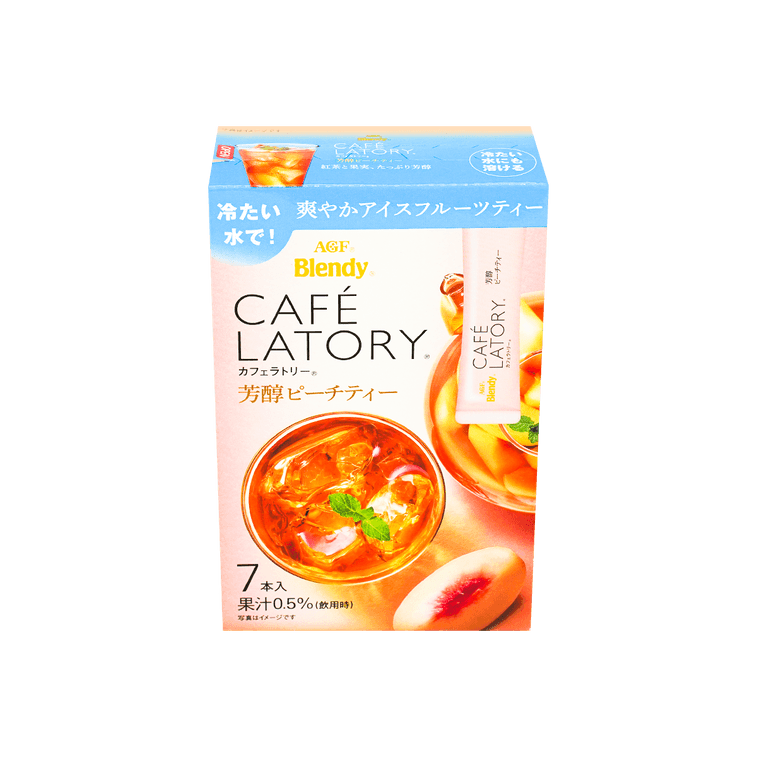 Cafe Latory Peach Fruit Tea - 7 Packets 10
