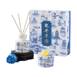 서호 십경 · 용정 시리즈 리드 디퓨저 - 아로마테라피 + 디퓨저 스톤 선물 상자