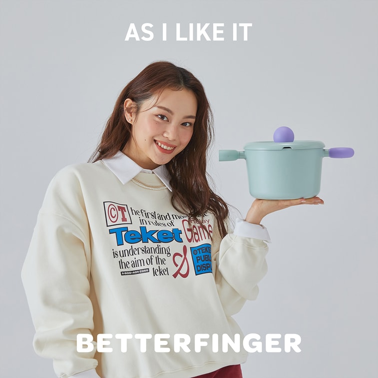 BETTER FINGER Cast Aluminum Casserole Pot Stockpot with Lid Blue 7" 7