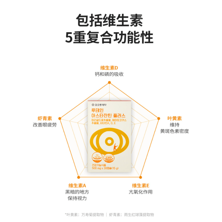 [한국 직배송] 다이소 코리아 큐레카 아이케어 필스 30정/박스 3