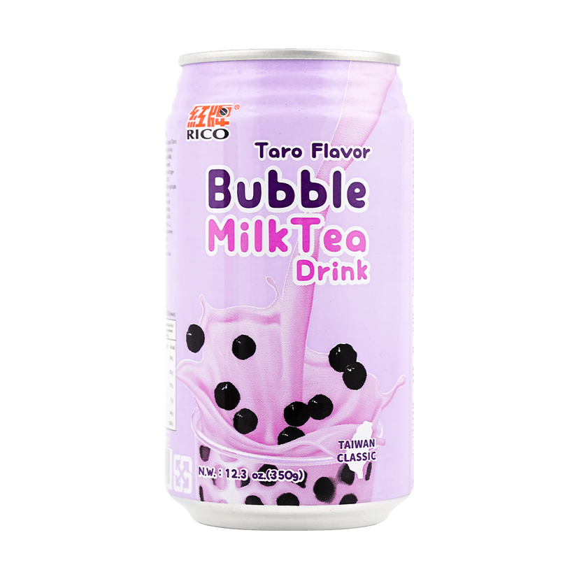Bubble Milk Tea Drink Taro Flavor 350ml