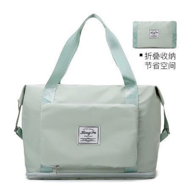商品详情 - 中国 奢笛熊 新款折叠旅行包 时尚运动健身包 干湿分离大容量扩展包 果绿色 - image  0