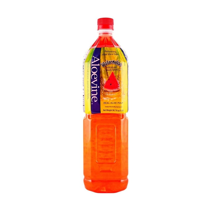 韓國ALOEVINE 蘆薈飲料 西瓜口味 1.5L