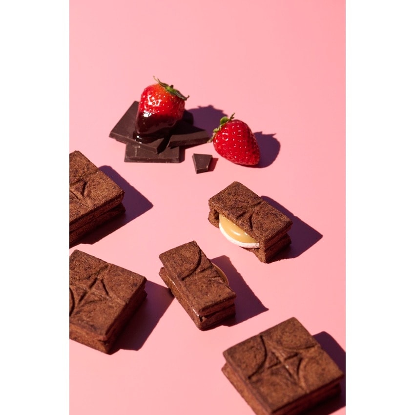 【日本直邮】 日本 press butter sand 超人气网红饼干 地域限定 两种口味黄油夹心饼干组合装 原味x草莓巧克力 2盒装