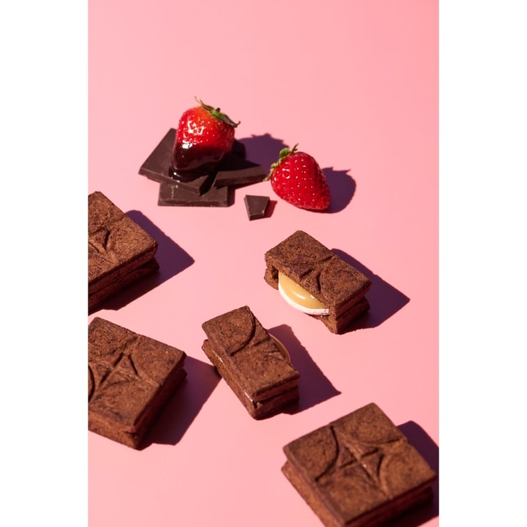 【日本直邮】 日本 press butter sand 超人气网红饼干 地域限定 两种口味黄油夹心饼干组合装 原味x草莓巧克力 2盒装 3