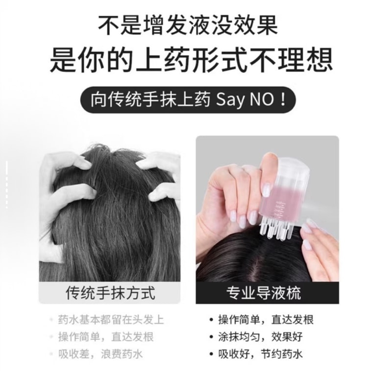 [홍콩 직송] 맨디 [프리시전 메디케이션] 마코 스칼프 미노 어플리케이터 1ml 퍼플 볼 마사지 빗 헤어 그로스/에센셜 오일 어플리케이터 탈모 방지 플루이드 가이드 툴 바디 케어 아티팩트 5