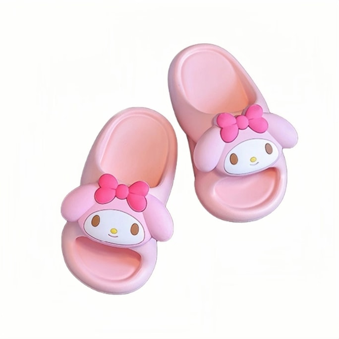 Summer Children's Slippers For Outdoor Wear Cute Indoor Home Bath Non-Slip Slippers -My Melody 38-39 Size 1 Pair
