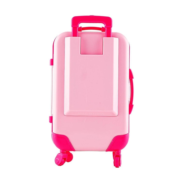 韩国AMUSE 快速完妆迷你行李箱套装 冷调套装 ​陶瓷哑光小白盒气垫粉底迷你装 #1.5 NATURAL 5g + 迷你水光唇釉 #07 + Kitty发夹*2【黑皮Hello Kitty联名限定版】  6