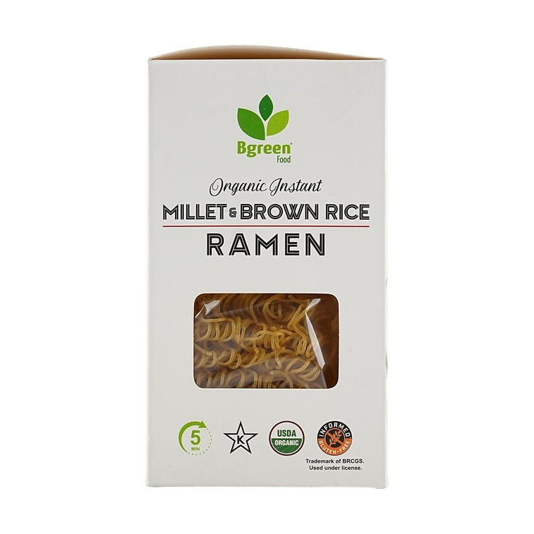 Bgreen Food Organic and Gluten Free Instant Millet & Brown Rice Ramen, 10.5 oz 3