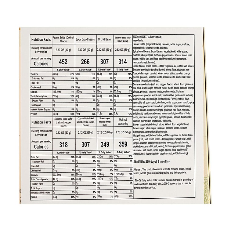 陈昌银 川渝八礼 零食礼盒 530g【重庆特产】【红糖麻花怪味胡豆麻饼兰花豆火锅底料】 5
