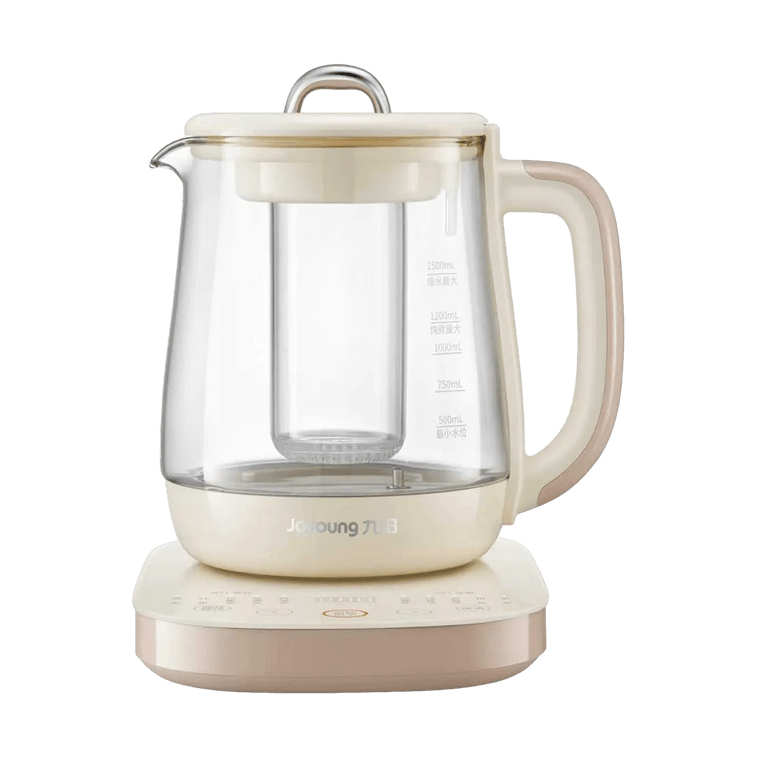 JOYOUNG九阳 沸萃温控养生炖煮壶 全玻璃防溢玻璃茶篮 1.5L TP15Q 5