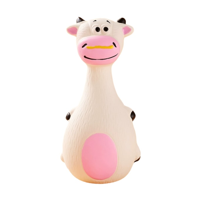 Latex squeaky toy for dogs(cow) 1pc