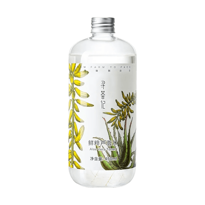 Aloe Vera Toner 15.22 fl oz【Hydrating & Moisturizing】【Soothing & Repairing】