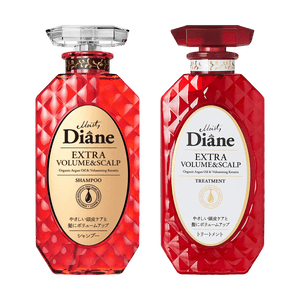 日本DIANE黛丝恩 致美系列 丰盈蓬松护发素 450ml+ 洗发水 450ml 控油清爽 【告别扁塌洗护套装】