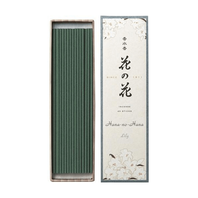 【日本直邮】Nippon Kodo日本香堂 香水香花の花家用线香熏香40支【Lily百合香】