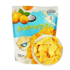 Fresh Cut Wavy Potato Chips, Original Flavor, 4.59 oz
