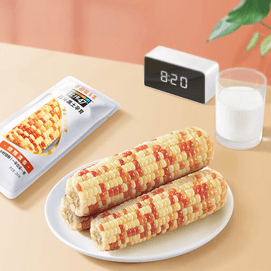 北纬47° 花甜糯玉米 2根装 440g【高纤低卡粗粮早餐】【新老包装随机发货】