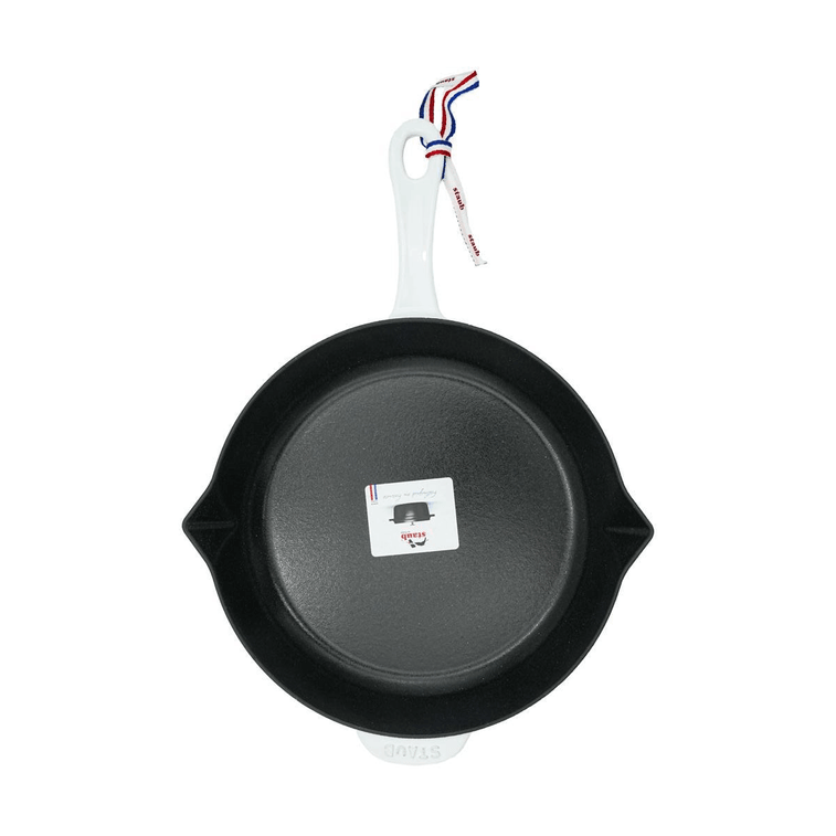 法国STAUB珐宝 铸铁煎锅平底锅 炒菜煎牛排锅 10" 白色 7