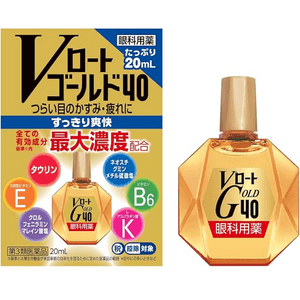 Gold40 Eye Drops For Naked Eyes Eye Fatigue Cool Type 20ml