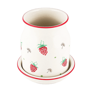 Product: Sweet Strawberry Ceramic Chopstick Cage Kitchen Organizer 5.51×5.71IN