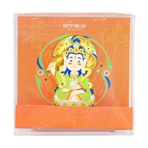 灵隐祈福 文殊菩萨转转佛冰箱贴 磁吸装饰贴 智慧 112*112*21mm