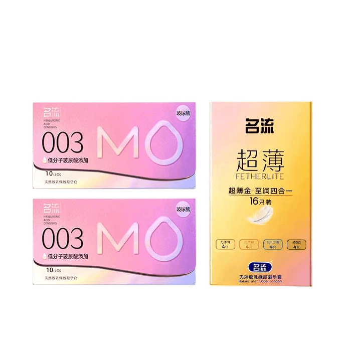 【中国直送】セレブリティ003クライマックスヒアルロン酸コンドーム 超薄型 裸挿入対応 直径33MM 幅52±2MM*36