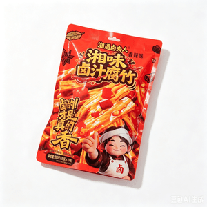 湘遇卤夫人 【新品首發】湘味滷汁腐竹滷味豆筍香辣味200g一大袋