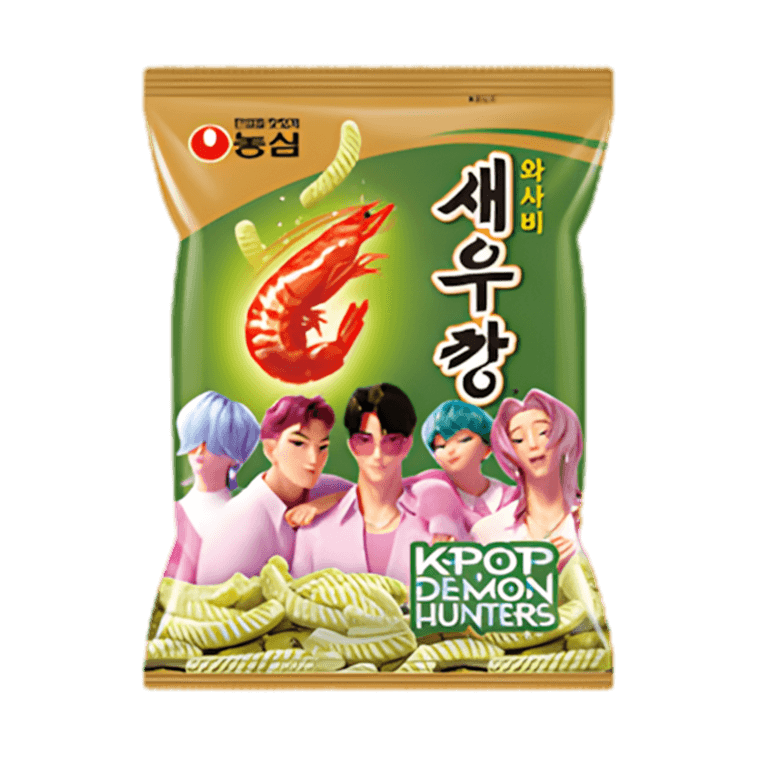 【Shrimp Cracker Combo】 K-pop Demon Hunters Shrimp Cracker ,5.63 oz【Wasabi  + Spicy Flavor】【Netflix Limited Edition】 5