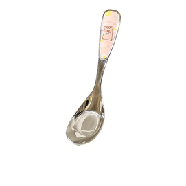 【中国直邮】 川岛屋 lulu猪不锈钢儿童勺子高颜值饭汤勺可爱粉色15.5*3.8cm*2个