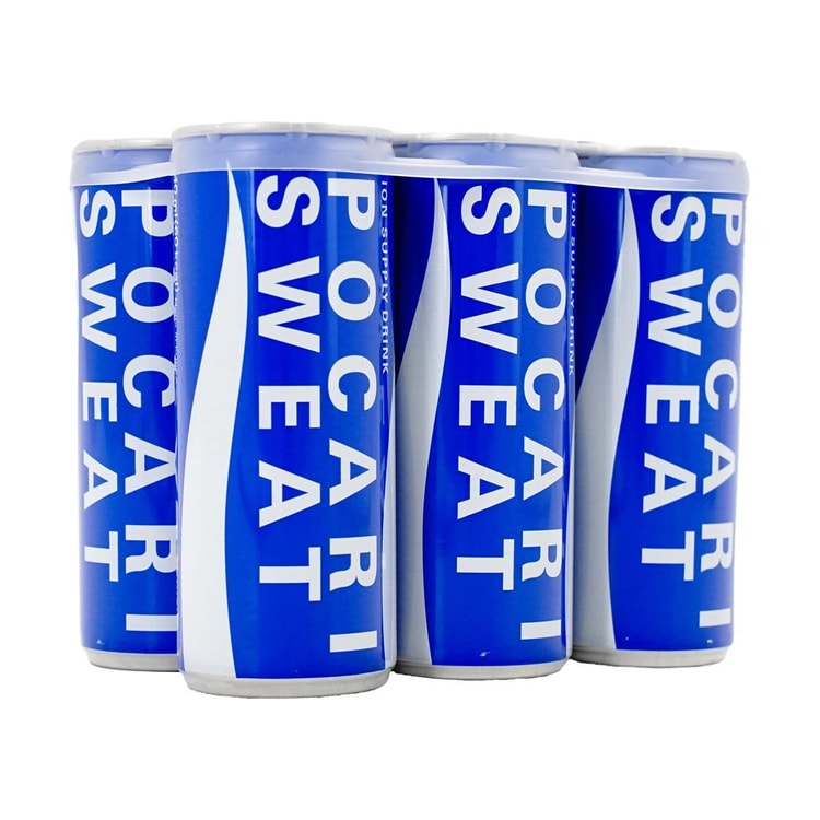 POCARI SWEAT Ion Supply Drink -Electrolyte Drinks, 6 Cans, 49.68fl