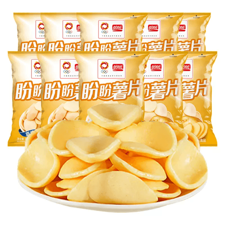 【中国直送】パンパン ポテトチップス オリジナル味 10g*10個セット 子供 ネット 芸能人 おやつ ギフト 詰め合わせ TVドラマ用おやつ