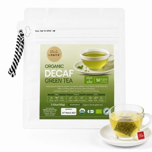Organic Decaf Green Tea Bags Evening Relaxation Ritual 50 Teabags 3.53 oz