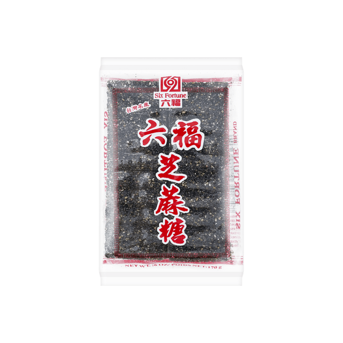 Sixfortun Black Crispy Sesame Cake 6oz