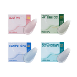 韩国 MEDIHEAL美迪惠尔 可莱丝  Derma 造型套装、胶原茶树透明质酸羟基积雪草苷、家用水疗套件 -  4 件装