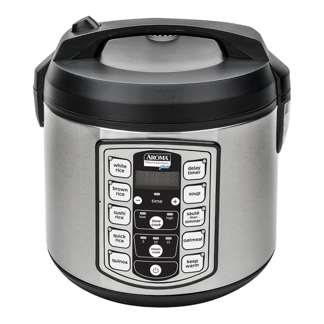 NARITA One Touch Easy To Use Rice Cooker Stainless Steel Inner Pan, 6 Cups  Uncooked Rice, NRC-6(SS)W 