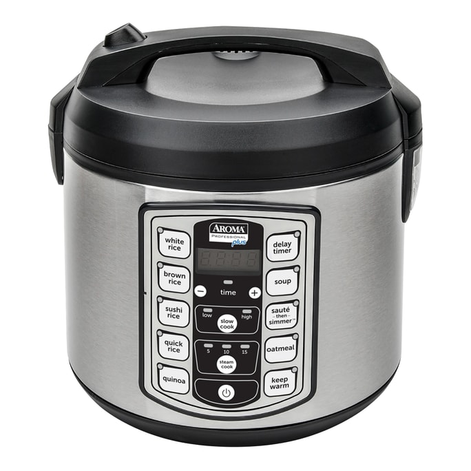 【Low Price Guarantee】20-Cup Digital Display Rice Cooker Slow Cooker and Food Steamer ARC-5000SB (5 Year Warranty)