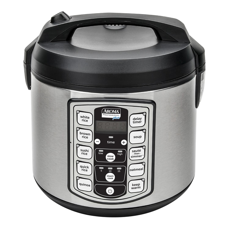 Aroma PROFESSIONAL PLUS 20-Cup Digital Multicooker Rice Cooker Steamer Slow  Cook
