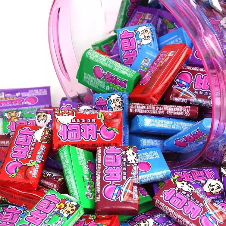 Bubble Gum With Stickers Mixed Flavor Gum Box 75g/ 1 Box - Yami