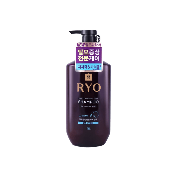 【新版】韩国RYO吕 紫色防脱发固发滋养洗发水 400ml  适合敏感性发质