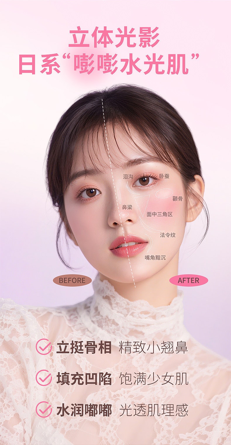 [Livraison directe du Japon] Japon CANMAKE Rouge à joues mono couleur naturel longue durée hydratant double usage lèvres et joues Kankame P05 Violet onirique 1 pièce
