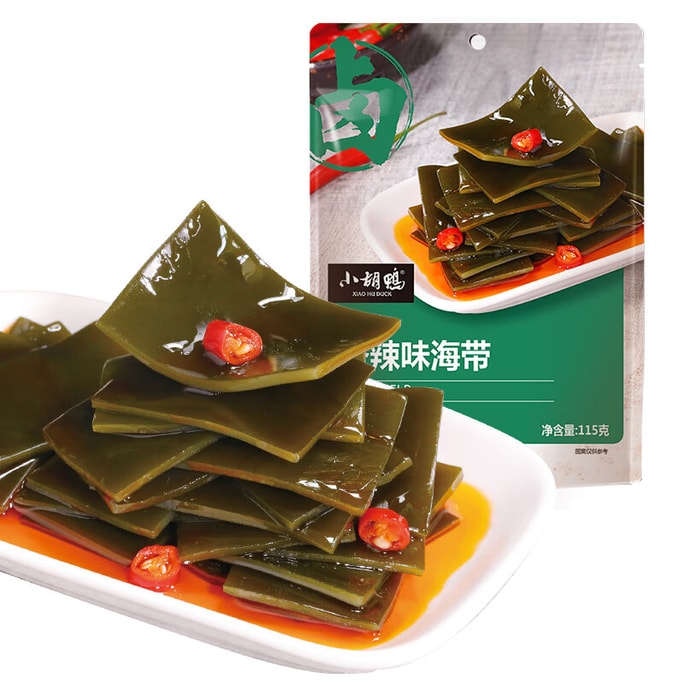 【中国直邮】 小胡鸭 香辣味海带115g休闲零食卤味熟食小吃素食特产食品礼物独立包装