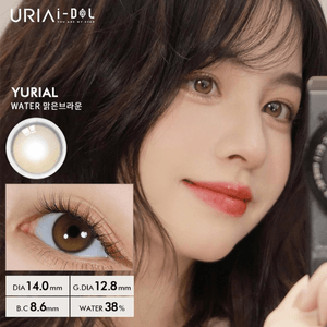 [중국 직송] 쿤링 세임 스타일, 아이돌 유리알 워터 브라운, 6개월 일회용, 1매, 0도