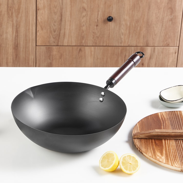 Dalong Cookware 王源吉 【強火炒め 美味しさ弾ける】中華鉄鍋 32cm