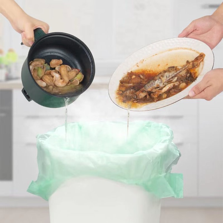 得欢 手提背心垃圾袋 升级PE新料【材质纯净无异味 倾倒垃圾不脏手 韧性强劲不易破不漏液 性价比高】45*55cm*100只(中号) 3