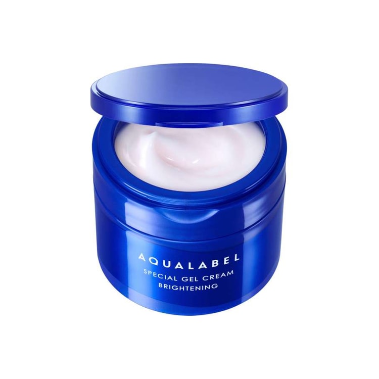 資生堂 アクアレーベル ホワイトニングクリーム（90g、ブルー） - Yami
