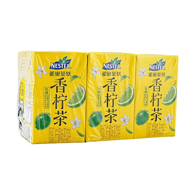 Low Sugar Oolong Lemon Tea, 8.45 fl oz*6-Pack, 【Real Lemon Juice Oolong Tea Base】